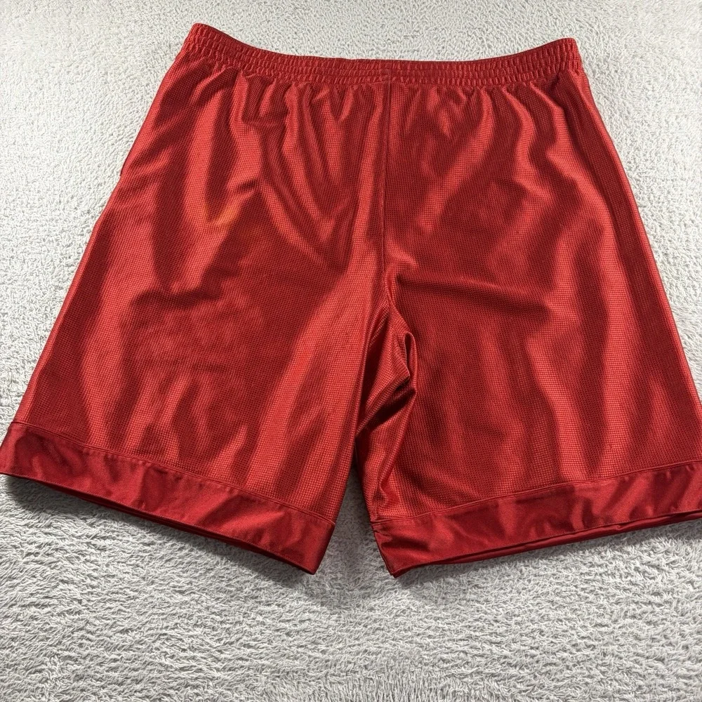 Vintage Nike Basketball Shorts Mens 3x Red Dazzle Shiny Silky Y2K 90s